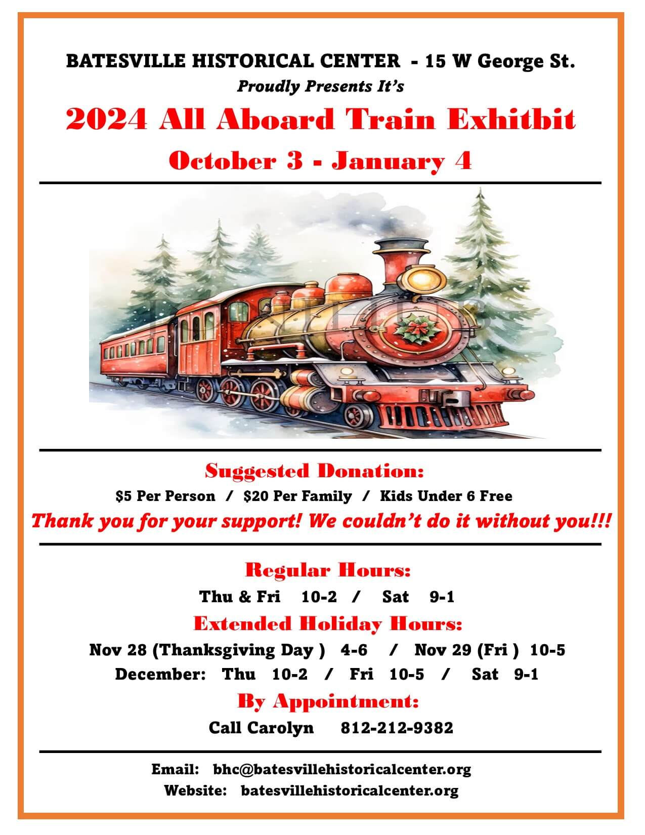 2024 All Aboard Train Display image