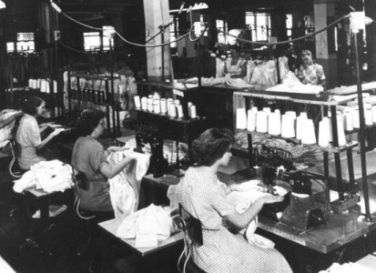 Casket Factory Sewing Room Casket Factory Sewing Room